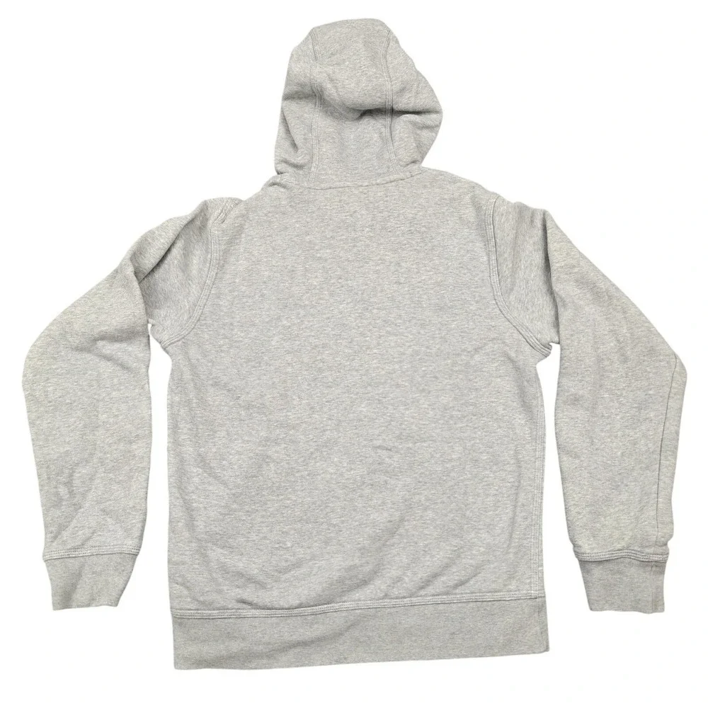 Nike Hoodie Mens Small Gray Fleece Pullover‎ Hooded Lined Pockets Embroidered